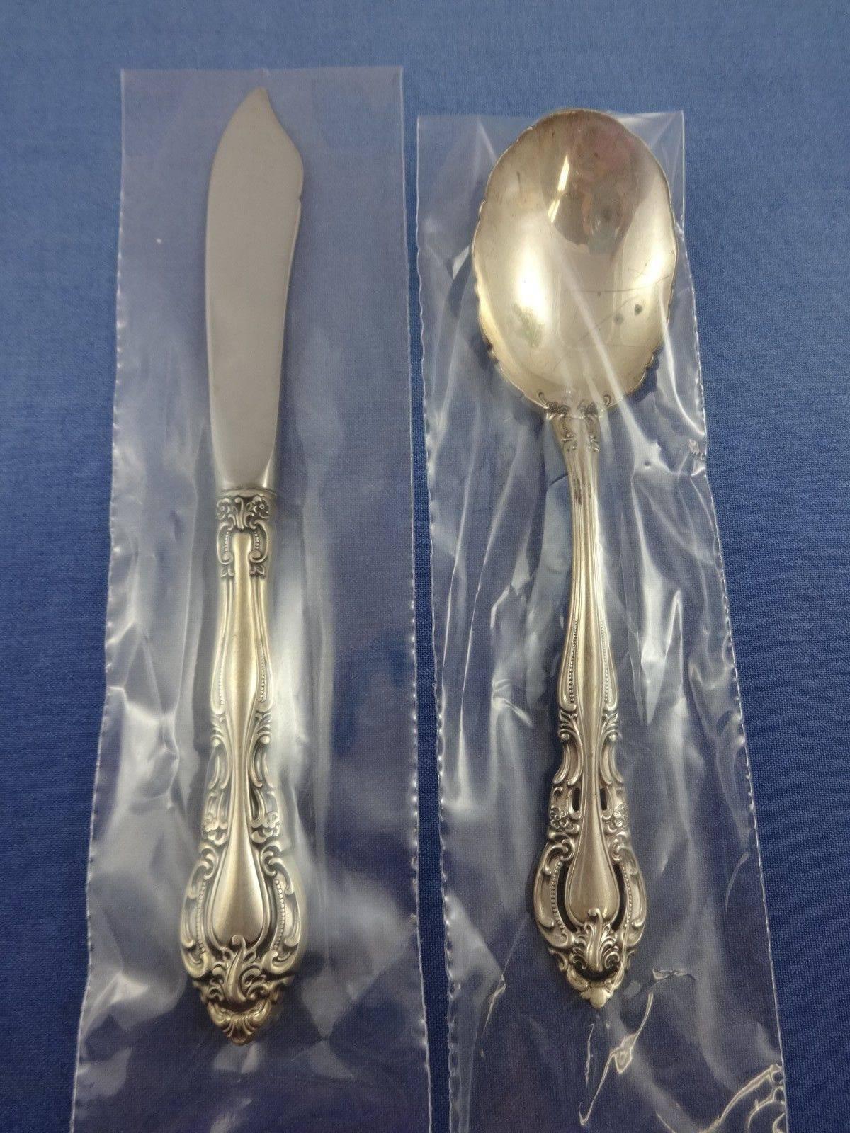 19th Century Baronial by Gorham Sterling Silver Place Size Flatware Set Service 45 Pieces New