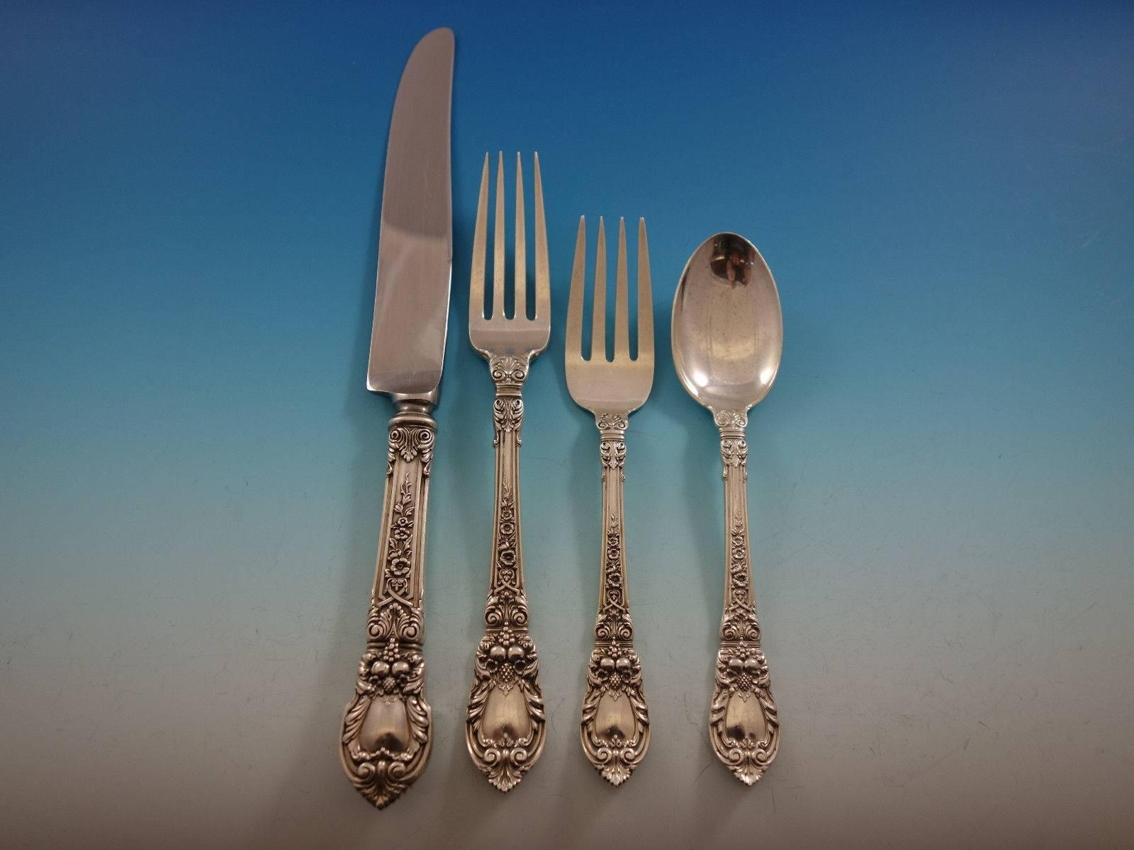 Charles II by Lunt Sterling Silver 8 Service Dinner Flatware Set of 62 Pieces 5