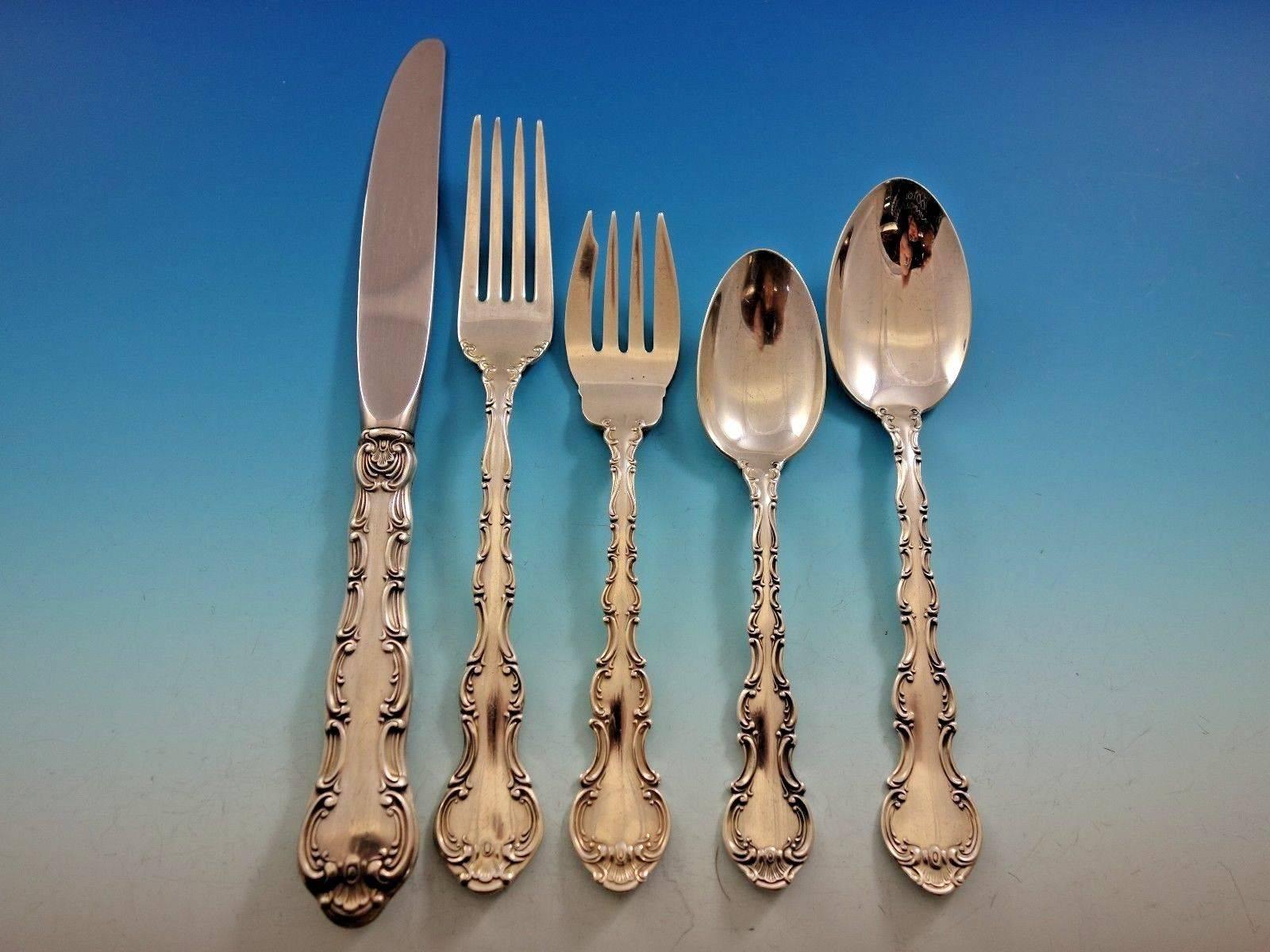 Strasbourg by Gorham Sterling Silver Flatware Set Service Place Size 40 Pieces 3