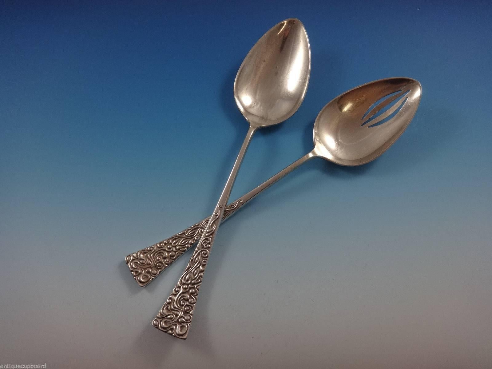 Mid-20th Century Tapestry by Reed & Barton Sterling Silver Flatware Set 12 Service by John Prip