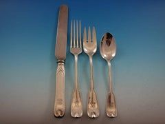 Palm by Tiffany & Co Sterling Silver Flatware Service for 8 Set 51 Pieces