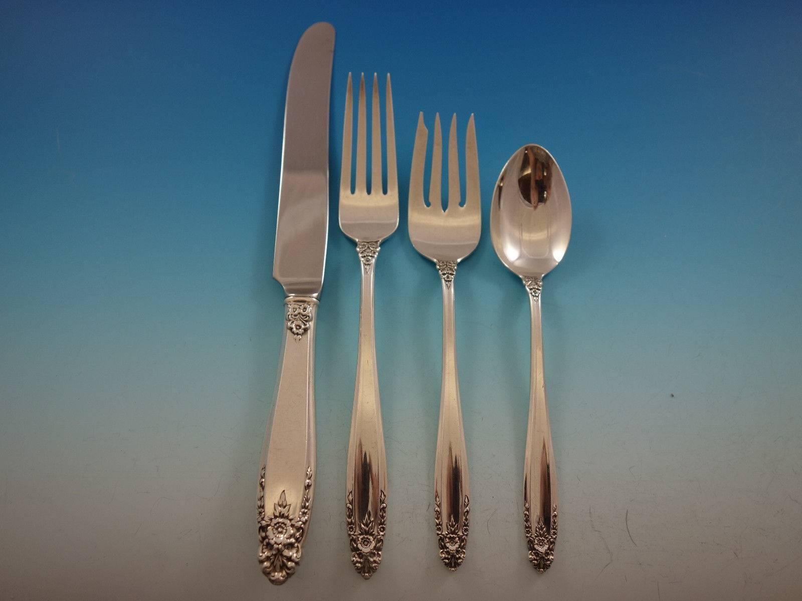 Prelude by International Sterling Silver Flatware Service Set of 30 Pieces In Excellent Condition For Sale In Big Bend, WI