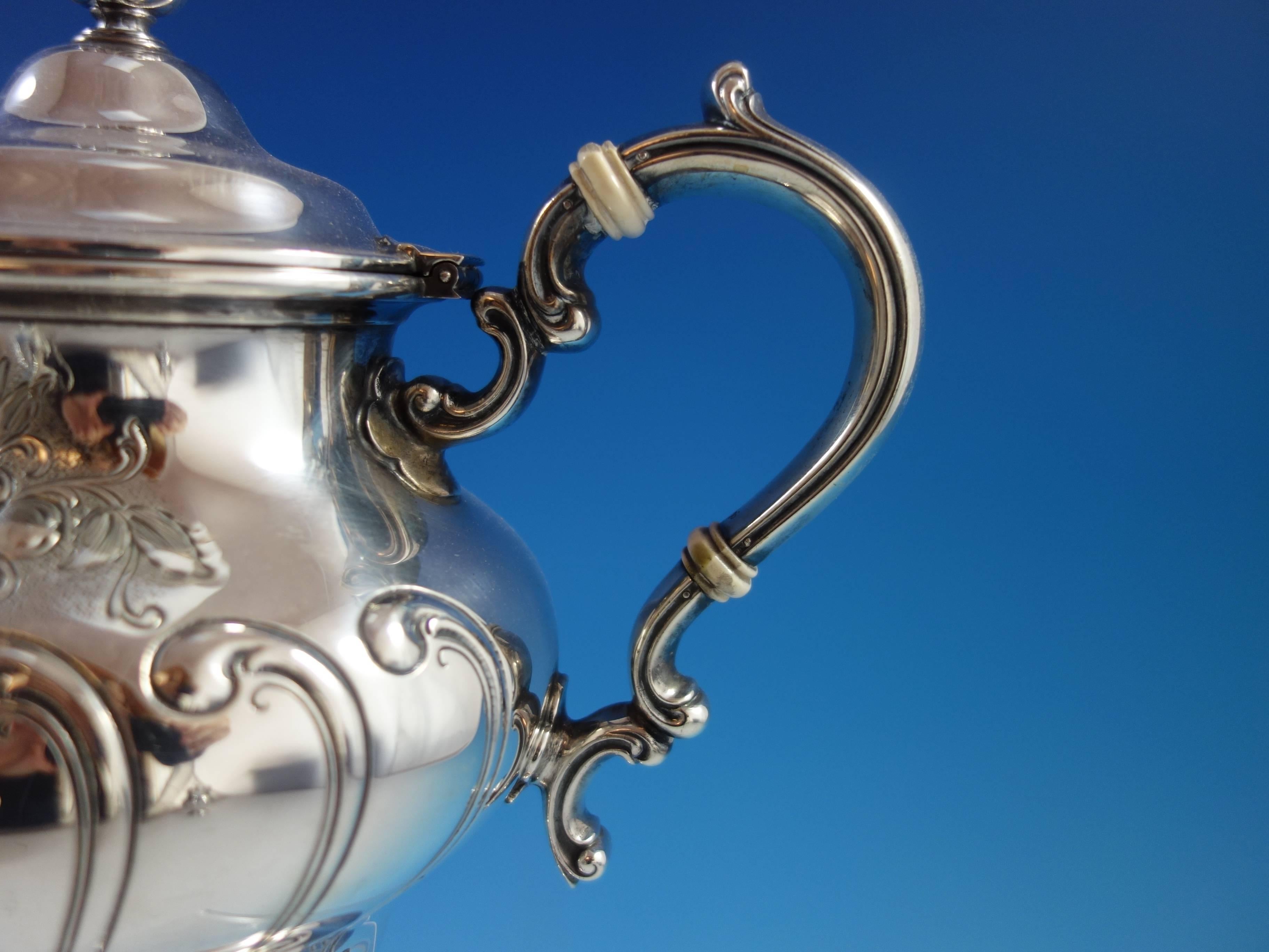 Chantilly Duchess by Gorham Sterling Silver Tea Set Five Pieces Hollowware 2