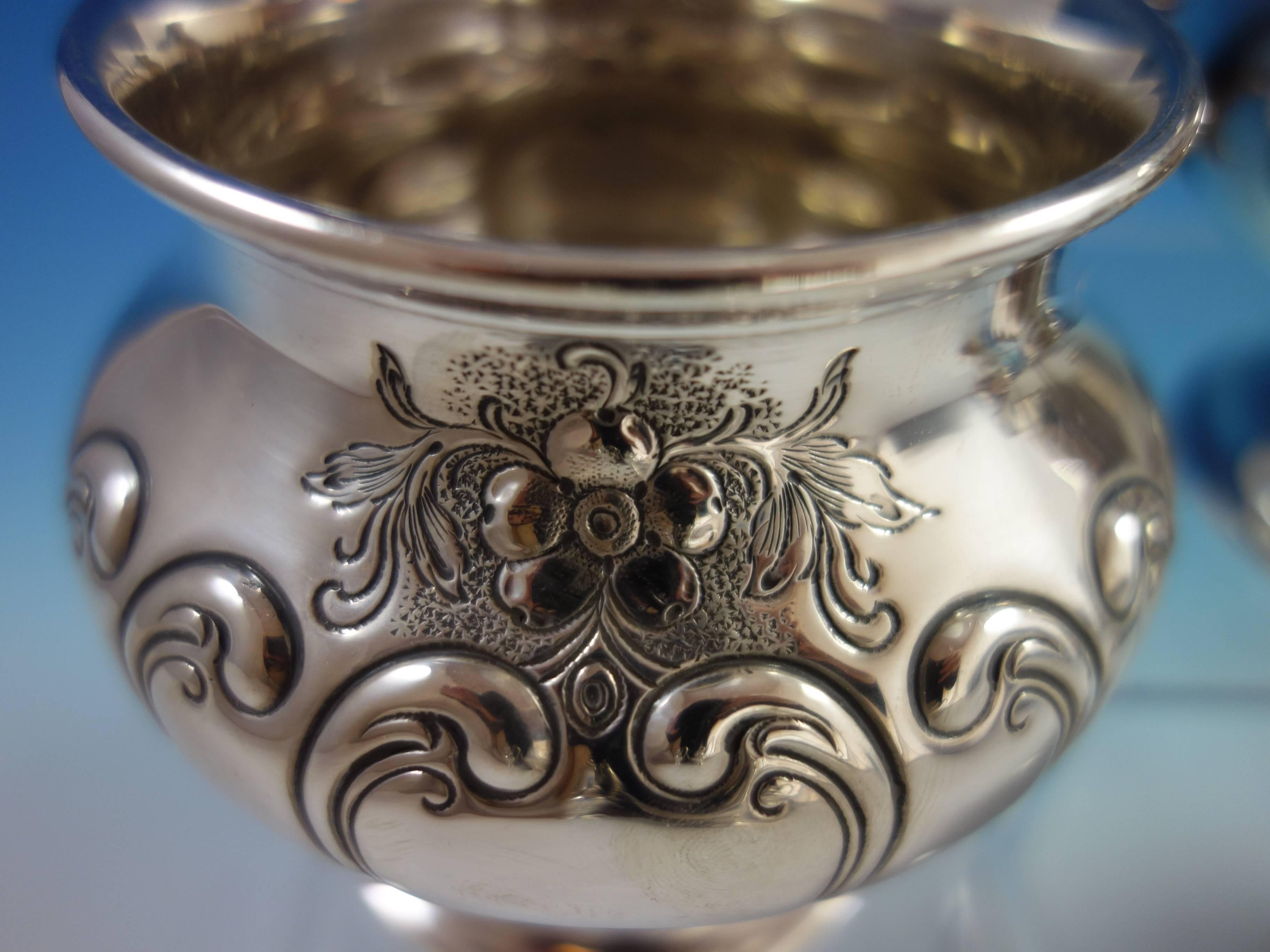Chantilly Duchess by Gorham Sterling Silver Tea Set Five Pieces Hollowware 4