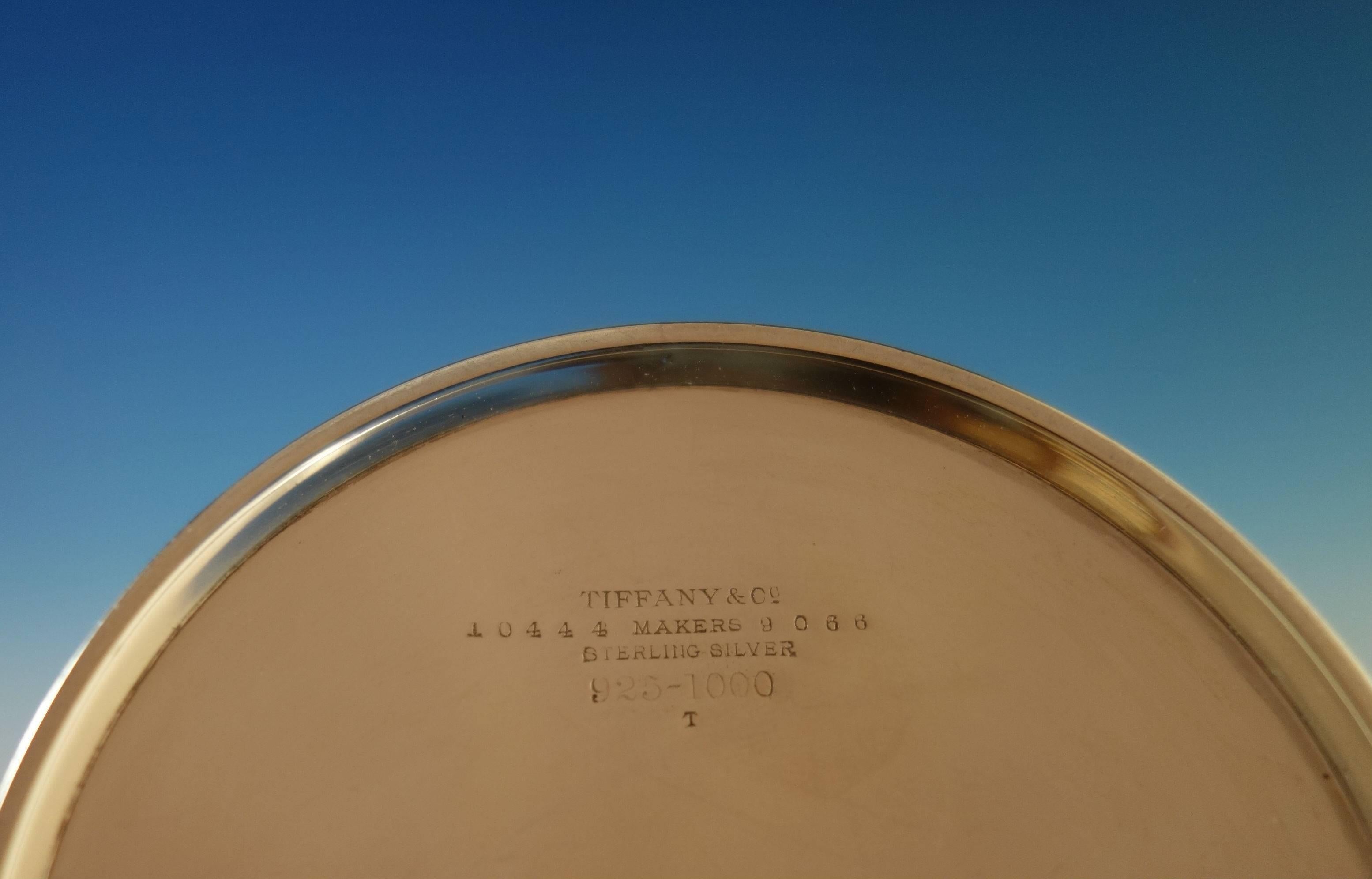 Tiffany & Co. Sterling Silver Tea Caddy Gold Washed Fancy #10444-9066 Hollowware 4