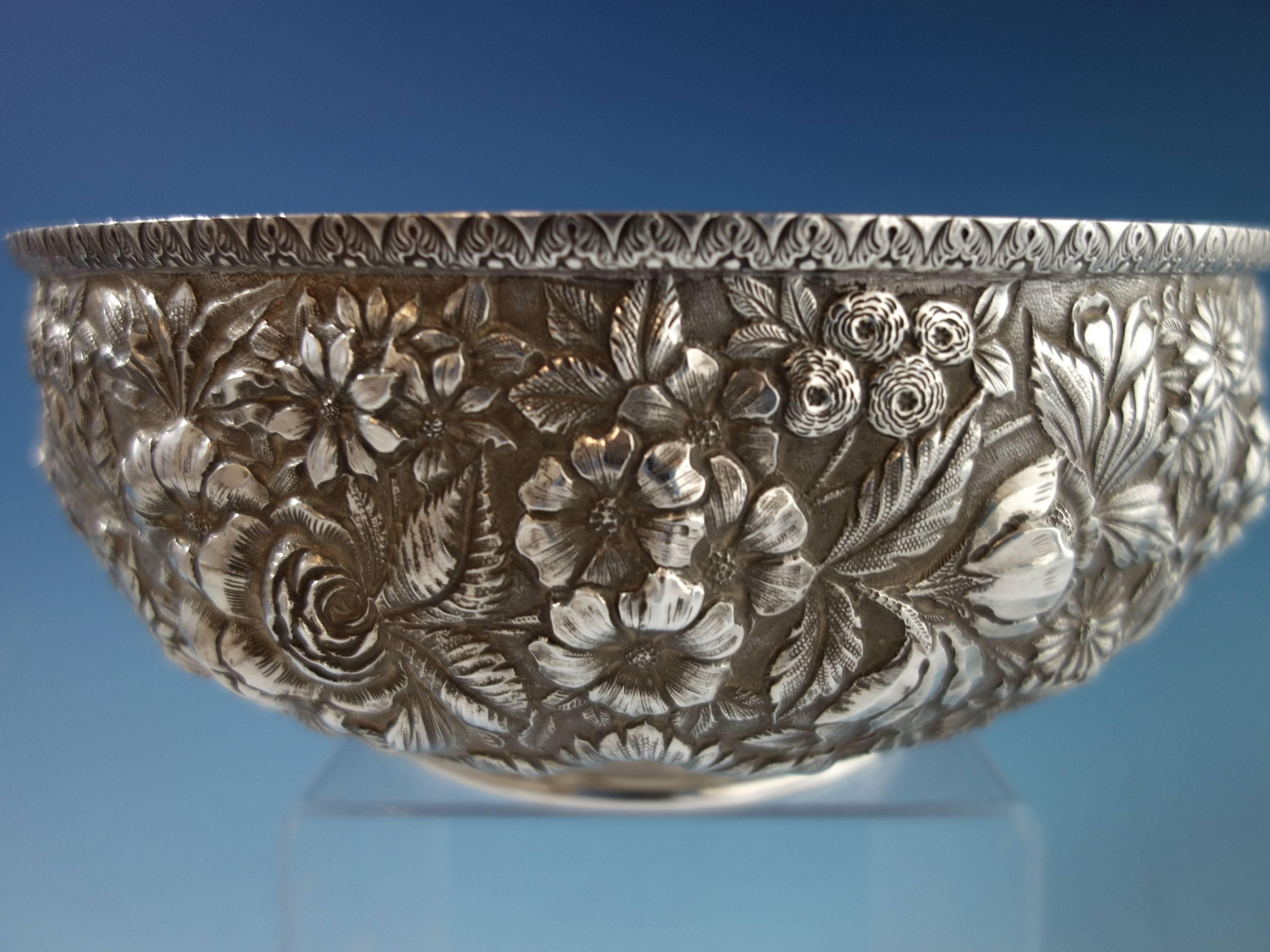 Unknown Repousse by Jenkins & Jenkins Sterling Silver Fruit Bowl #188 Hollowware