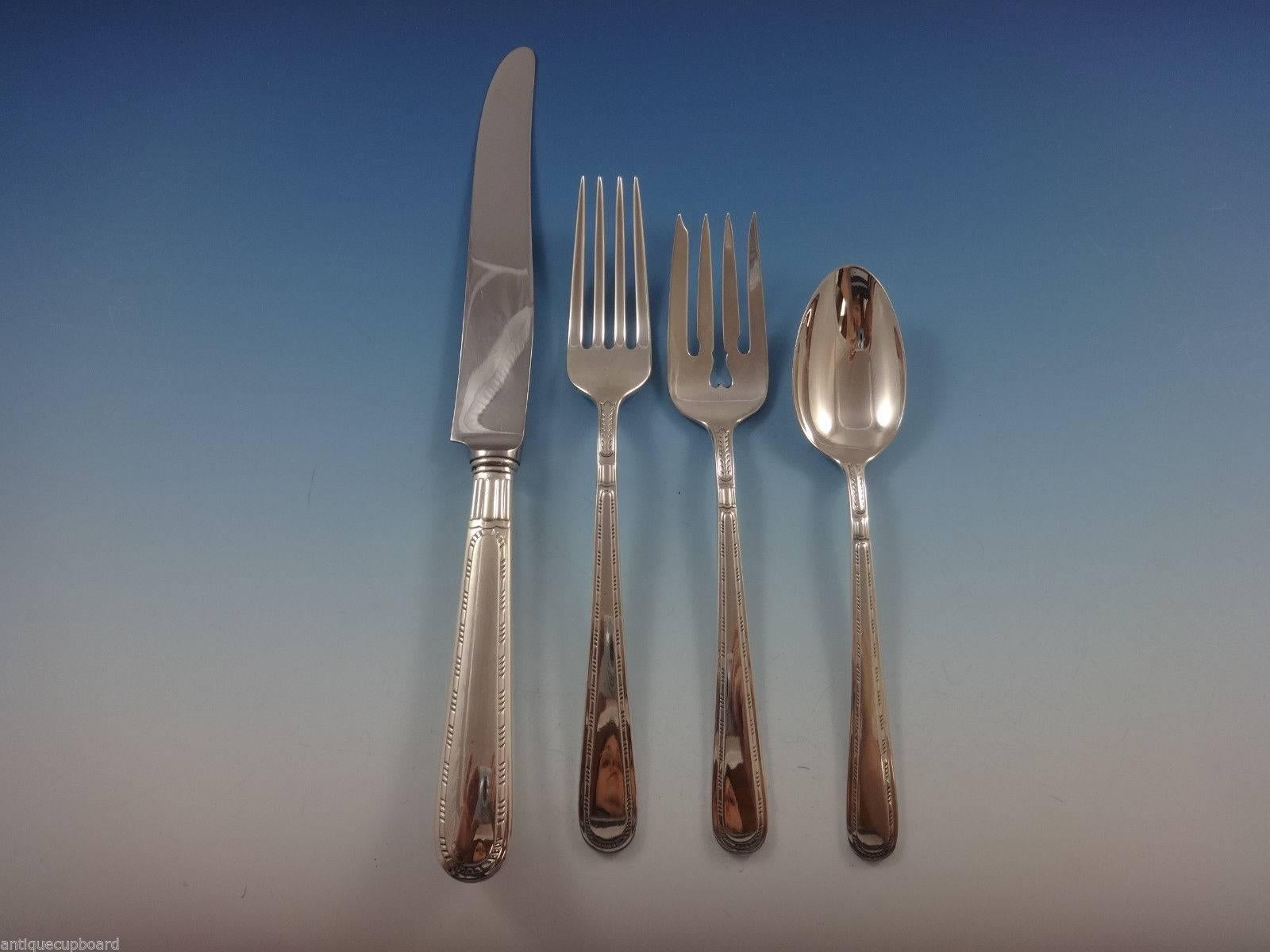 Miss America by Alvin Sterling Silver Flatware Set Service 43 Pieces Scarce In Excellent Condition In Big Bend, WI
