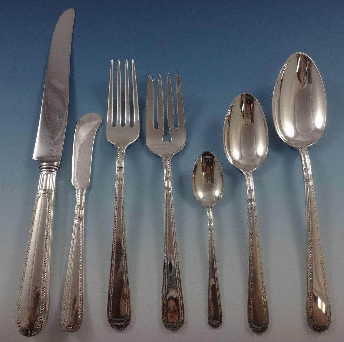 Miss America by Alvin Sterling Silver Flatware Set Service 43 Pieces Scarce 3
