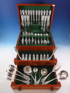 Grande Baroque by Wallace Sterling Silver Flatware for 18 Set 116 Pieces Huge