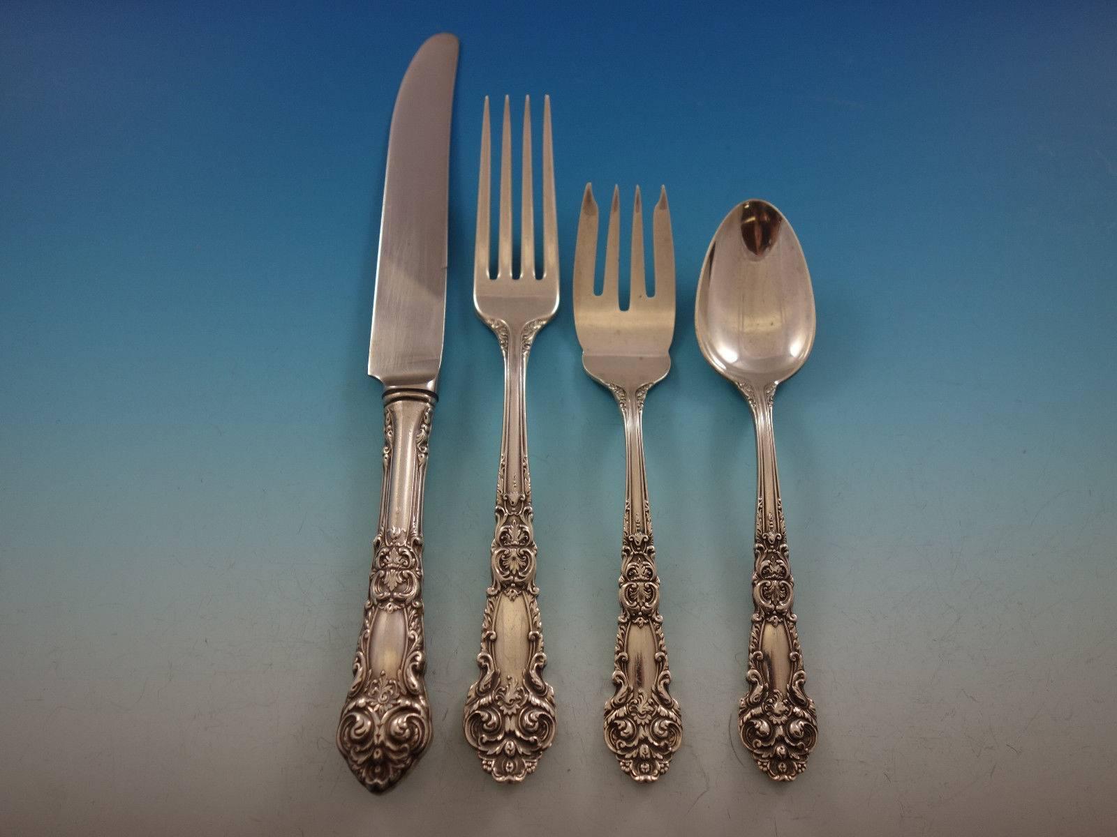 French Renaissance by Reed & Barton Set di posate in argento sterling 8 Servizio 32 Pezzi In condizioni ottime in vendita a Big Bend, WI