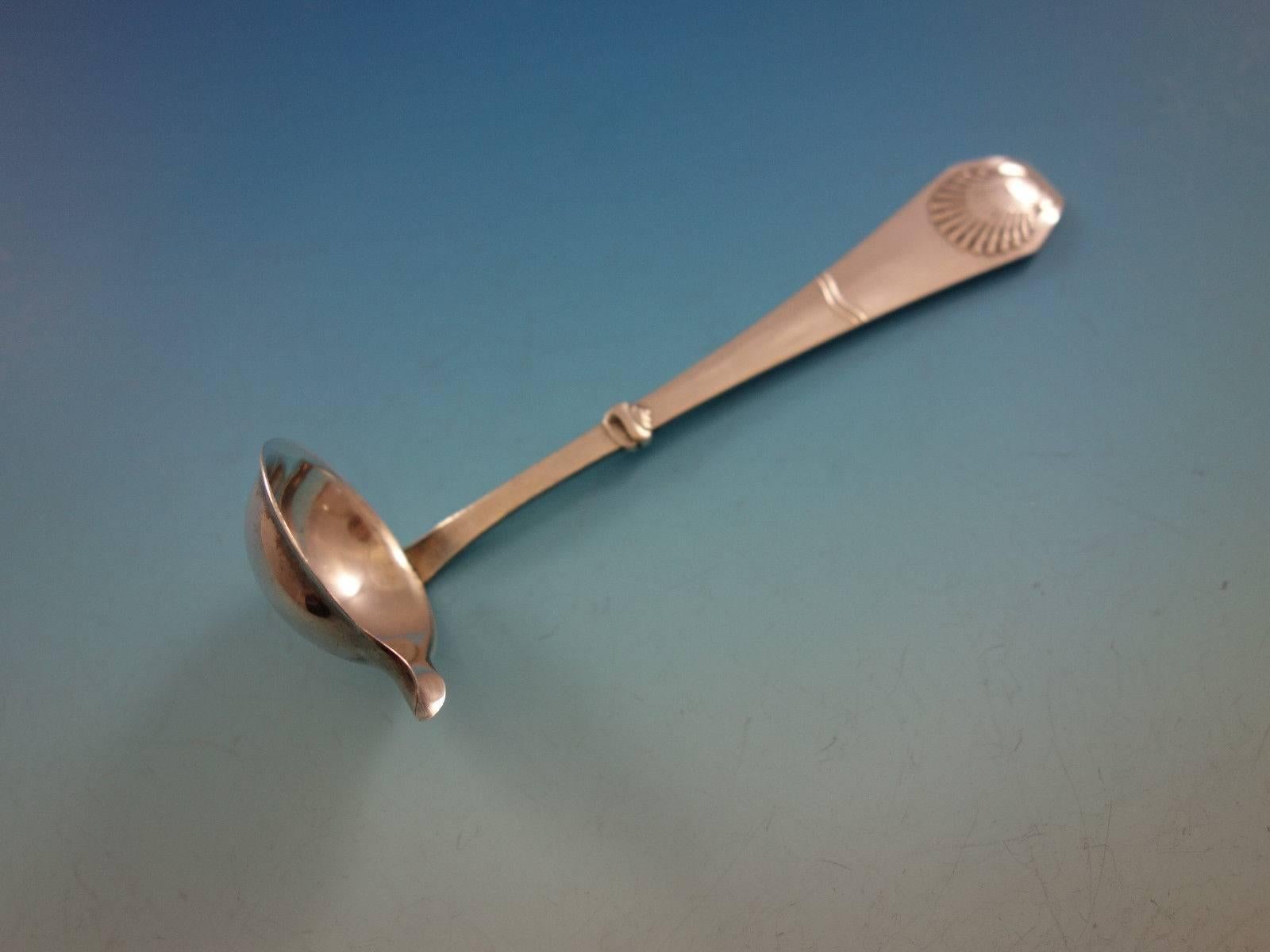 20th Century Strand Aka Beach by Sorensen Danish Silver Flatware Set Service 37 Pcs Seashell