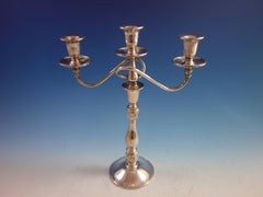 Royal Danish by International Sterling Silver Candelabra Pair #1356/4 Hollowware