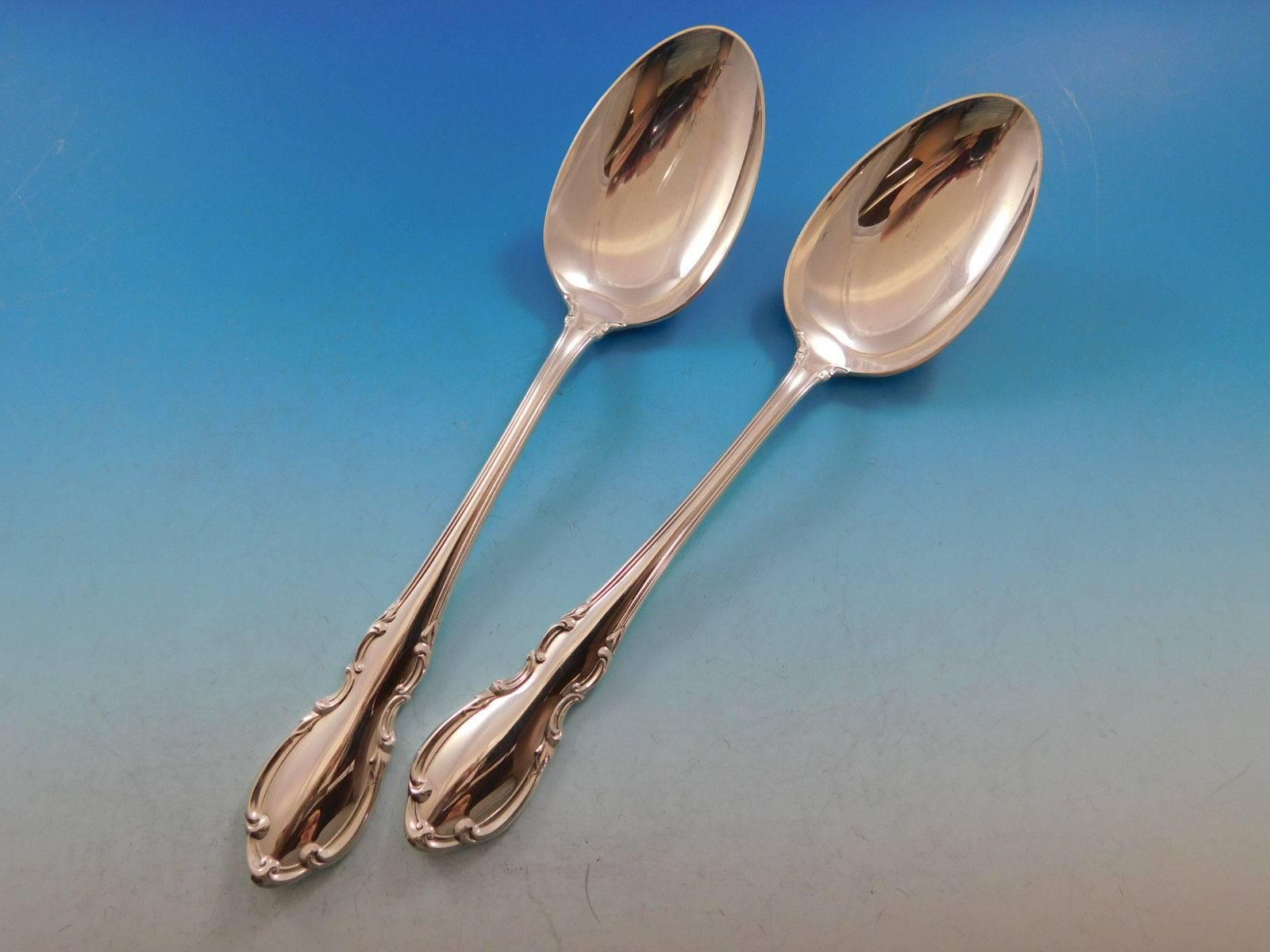 Mid-20th Century Legato by Towle Sterling Silver Flatware Set for 12 Service 93 pieces For Sale