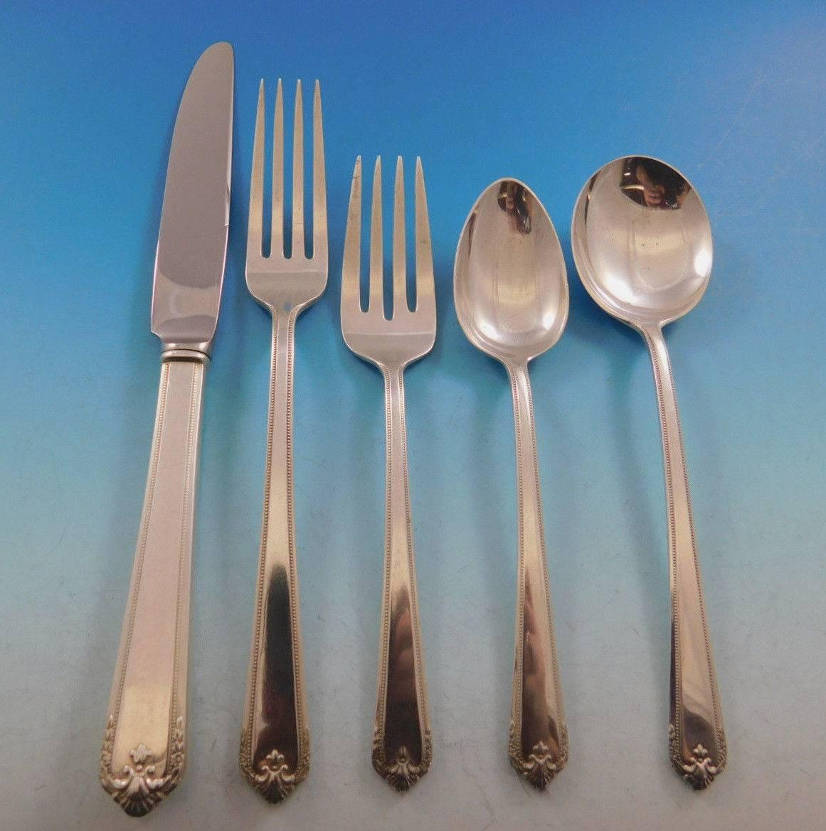 Colonial Manor by Lunt Sterling Silver Flatware Set for 8 Service 44 Pieces 4