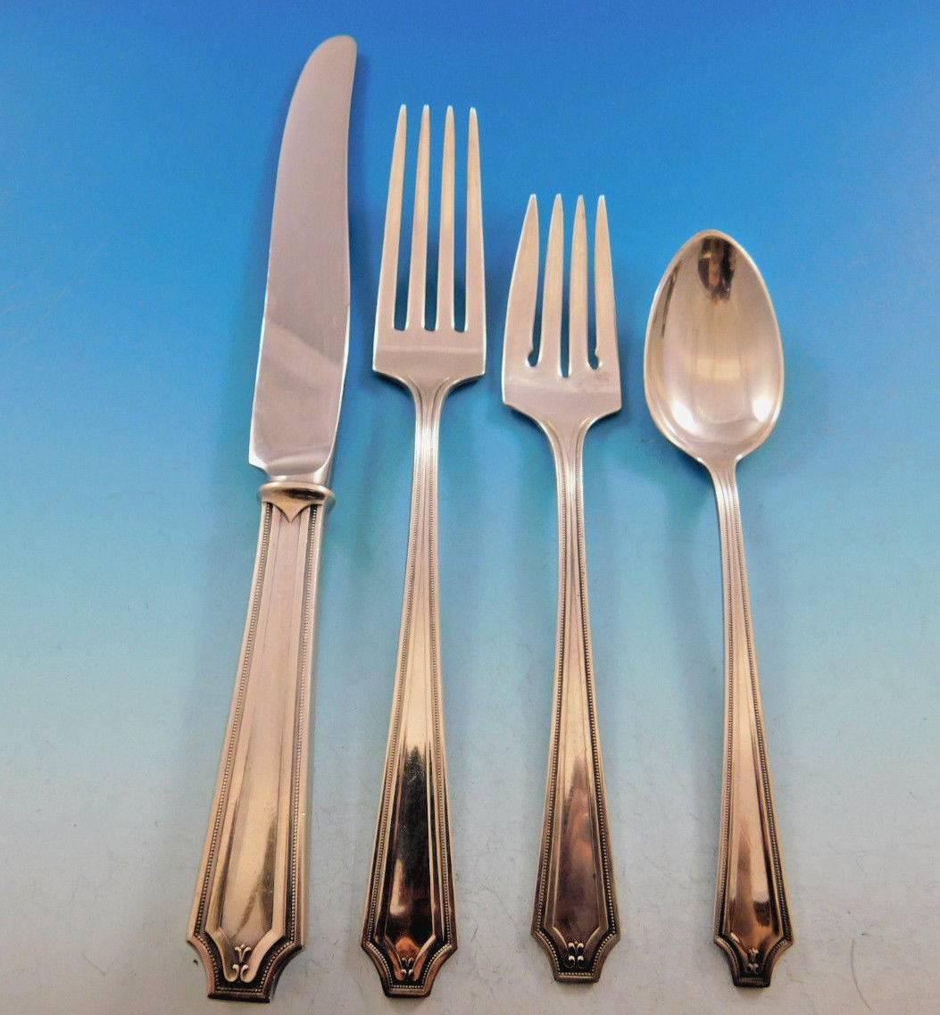 King Albert by Whiting Sterling Silver Flatware Set for 12 Service 48 pieces 1