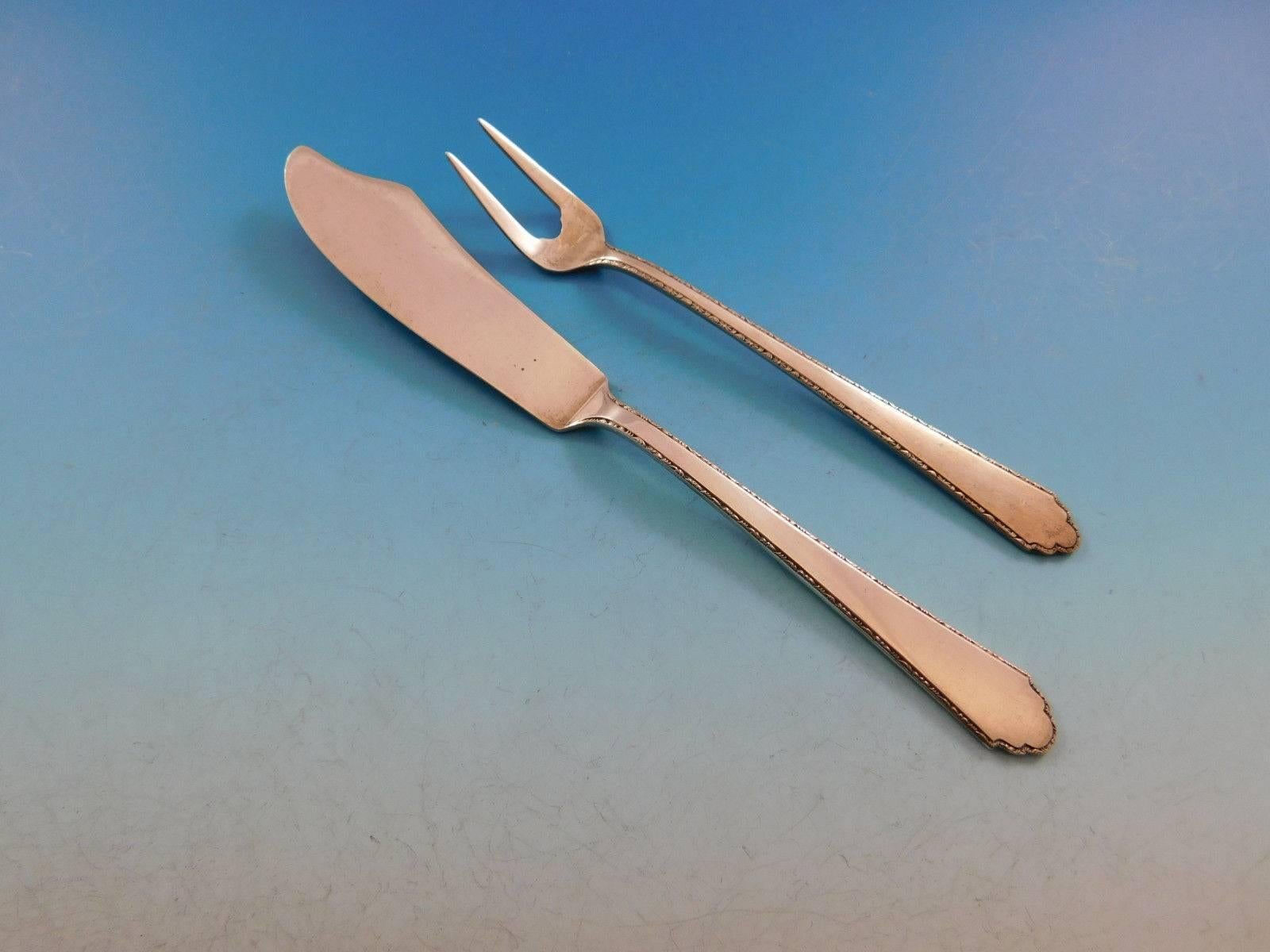 Ensemble de couverts en argent sterling William & Mary by Lunt pour 8 personnes, 46 pièces en vente 2
