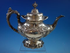 Francis I, Reed & Barton Old Sterling Silver Tea Set Three-Piece Hollowware