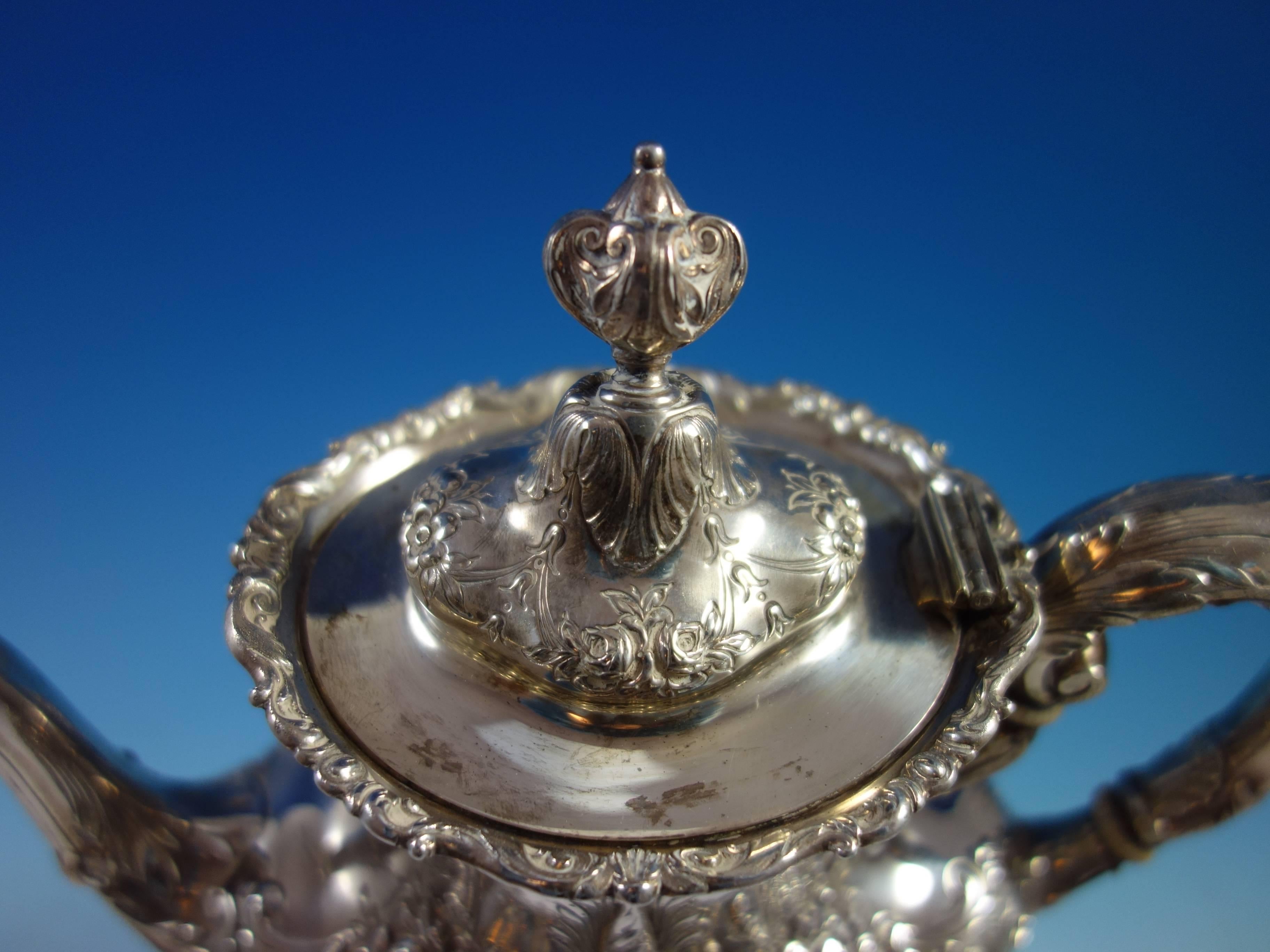 Francis I by Reed & Barton Old sterling silver coffee pot. The piece is marked with #570A, it measures 9 3/4