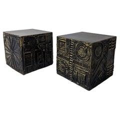 Adrian Pearsall Brutaliste  "Tables cubiques "Sculptura