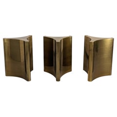 Mastercraft „Trilobi“ Messing-Sockel, 3er-Set
