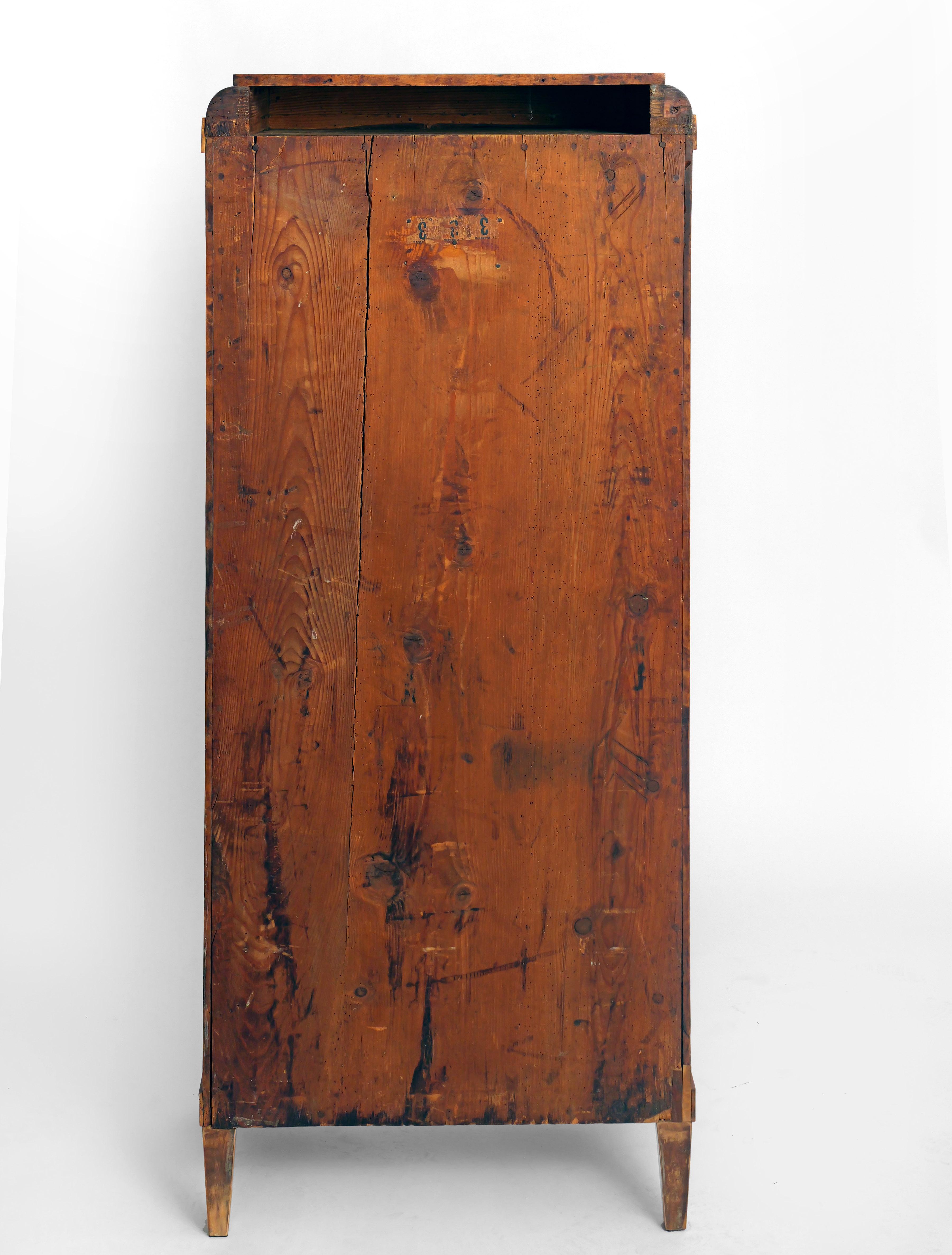 Frühes 19. Jahrhundert Kommode, Lockenbirke, mit 6 Schubladen, Baltikum, 1810 im Angebot 1