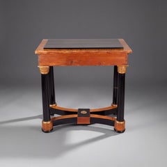 Early 19th Century Swedish Empire Console Table, Birch and ebonised wood