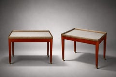 Pair of 19th Century Mirrored Side Tables