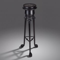 Italian Empire Tripod in Painted Iron, circa 1830–1840
