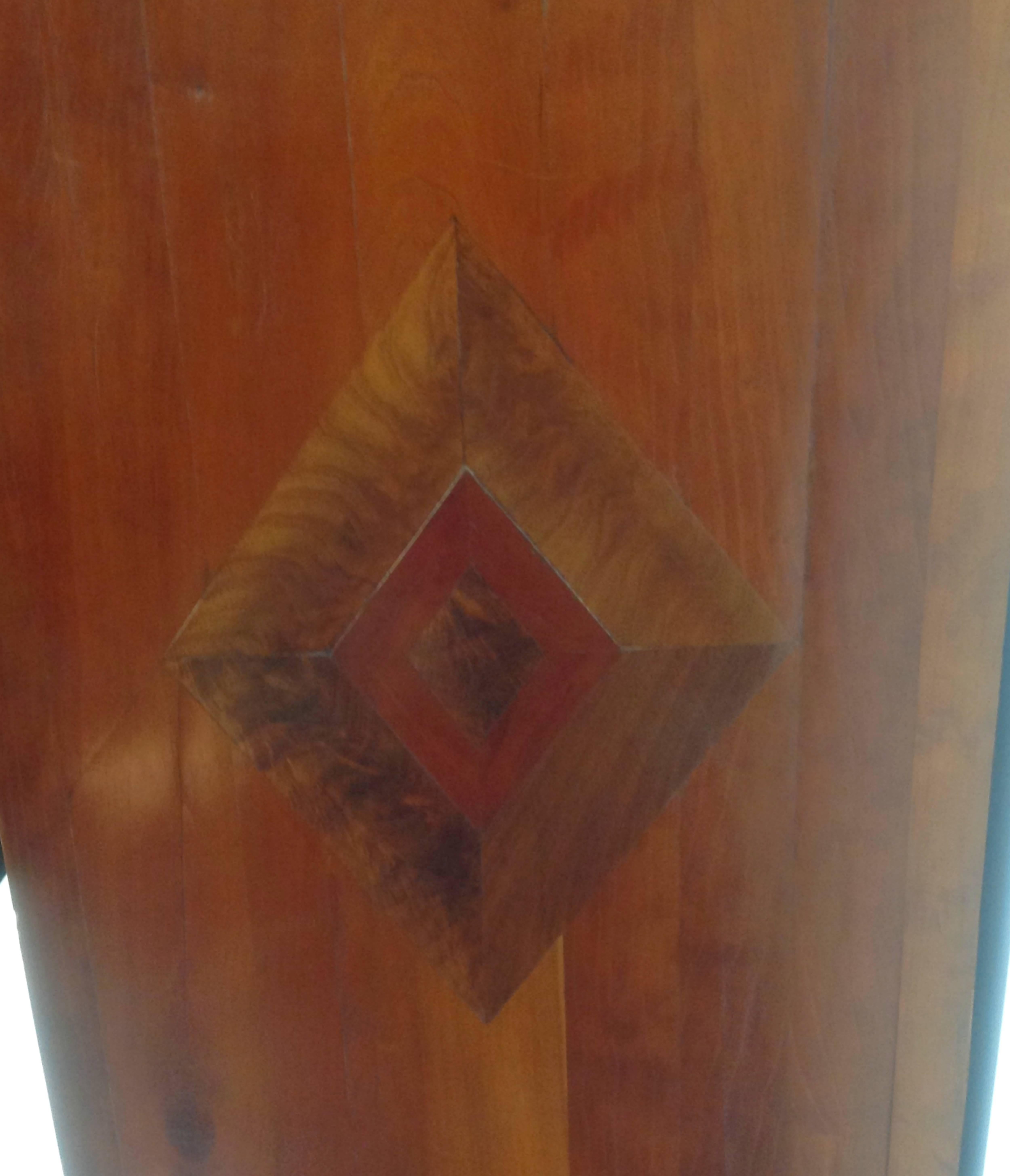 Studio Craft Parquetry Hanging Cabinet, circa Late 1940s For Sale 2