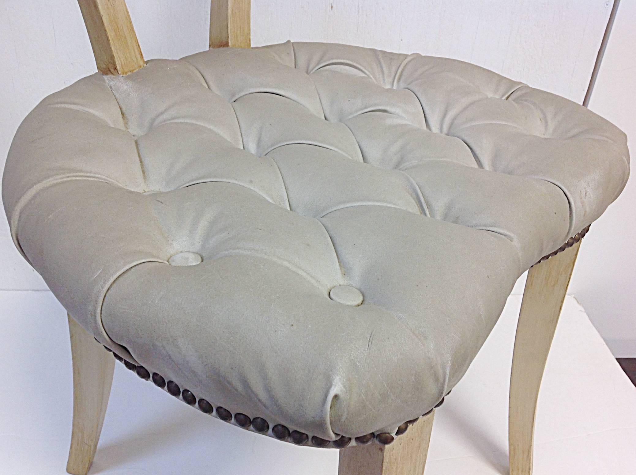Stylish Drape Back 1940s Chair by Grosfeld House For Sale 2