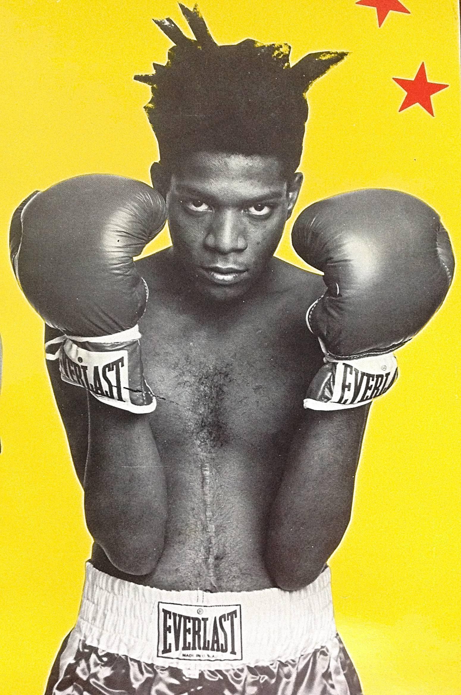 andy warhol basquiat boxing poster