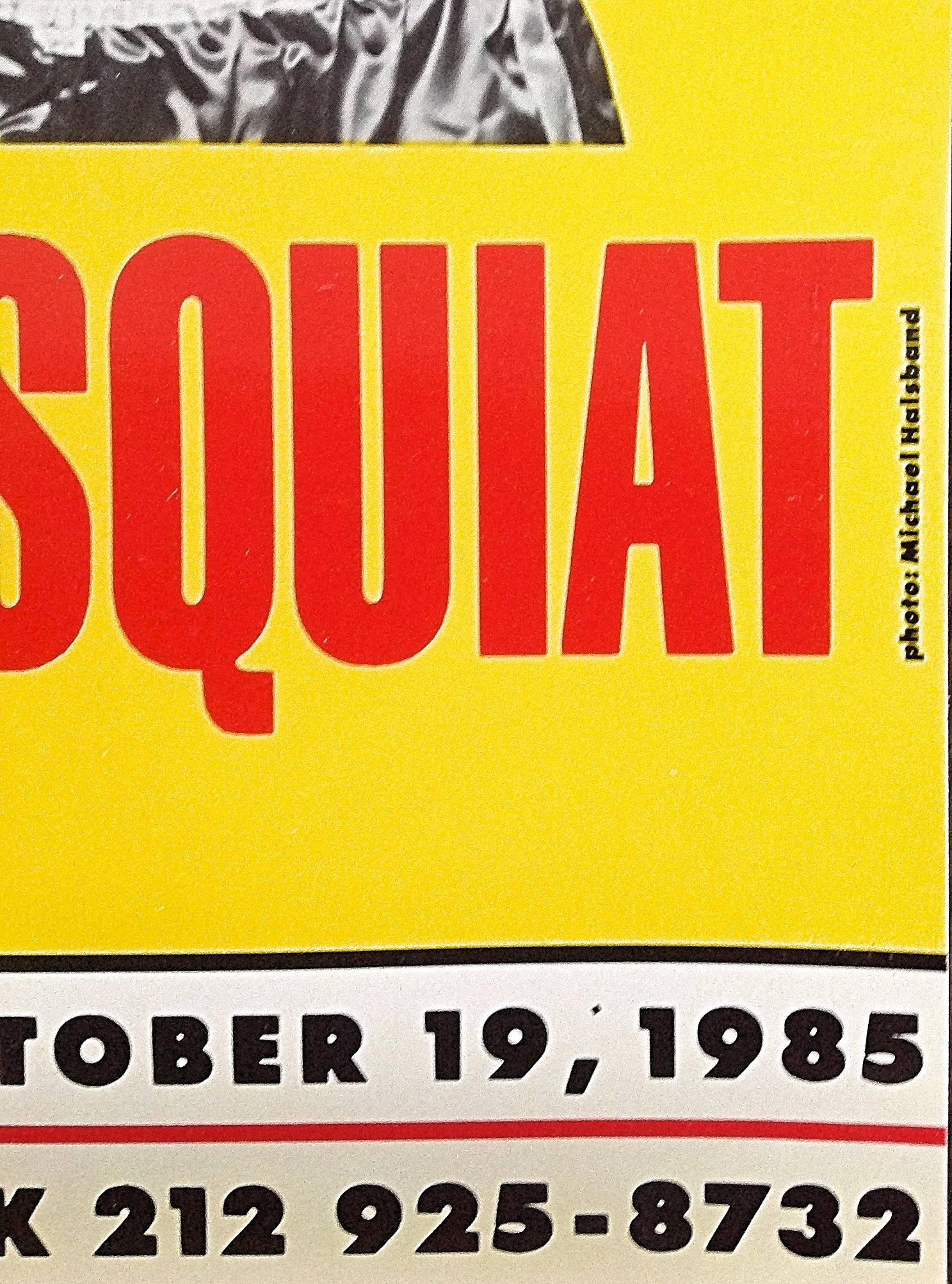 Late 20th Century Warhol & Basquiat Exhibition Poster