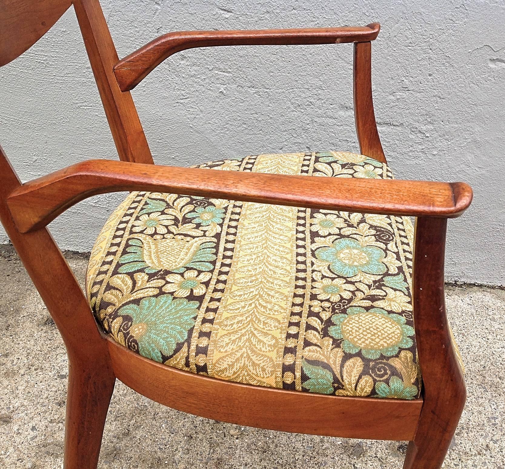 Walnut Stewart/MacDougall for Drexel Set of Eight Dining Chairs