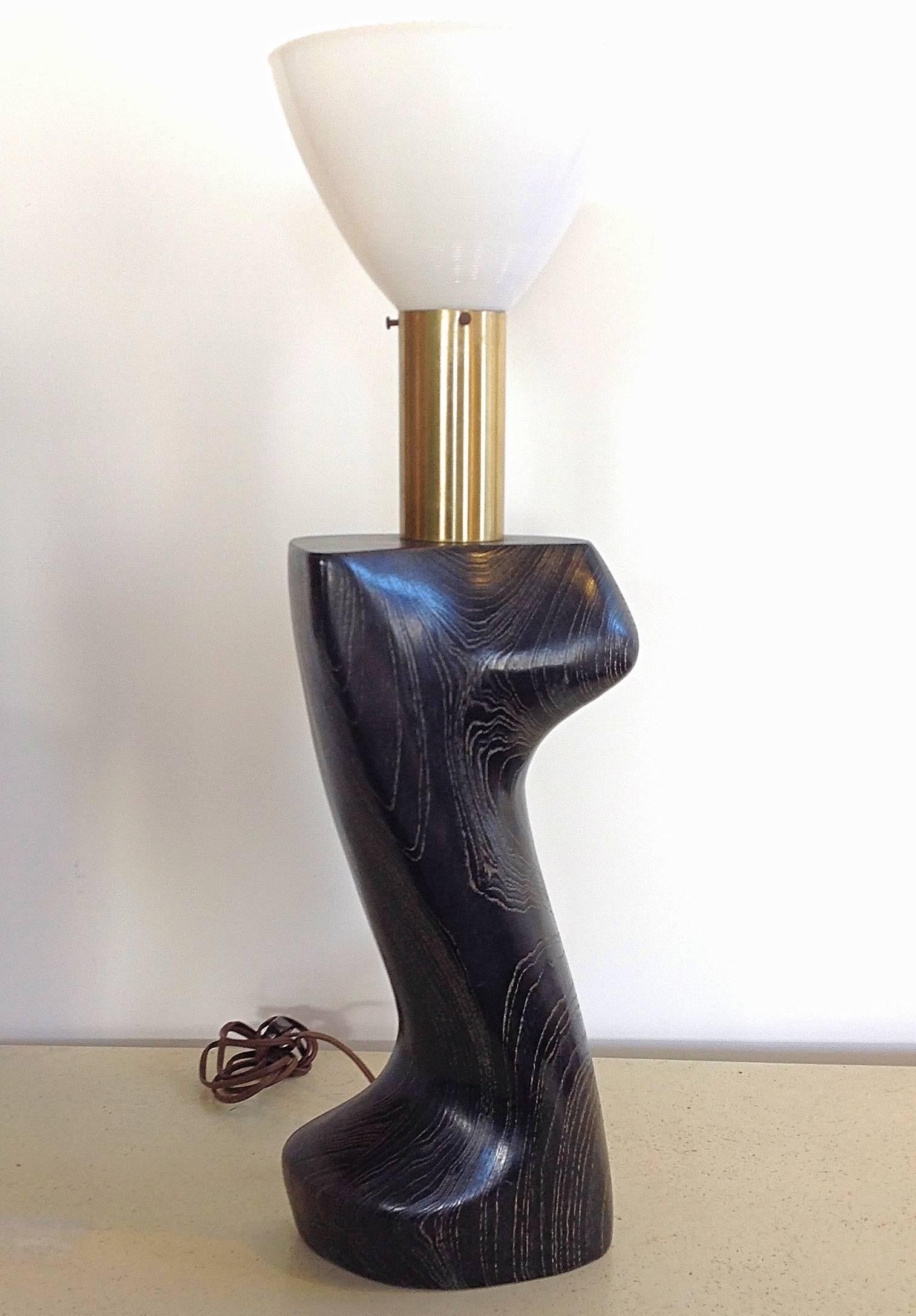 Heifetz Black Cerused Table Lamp 1