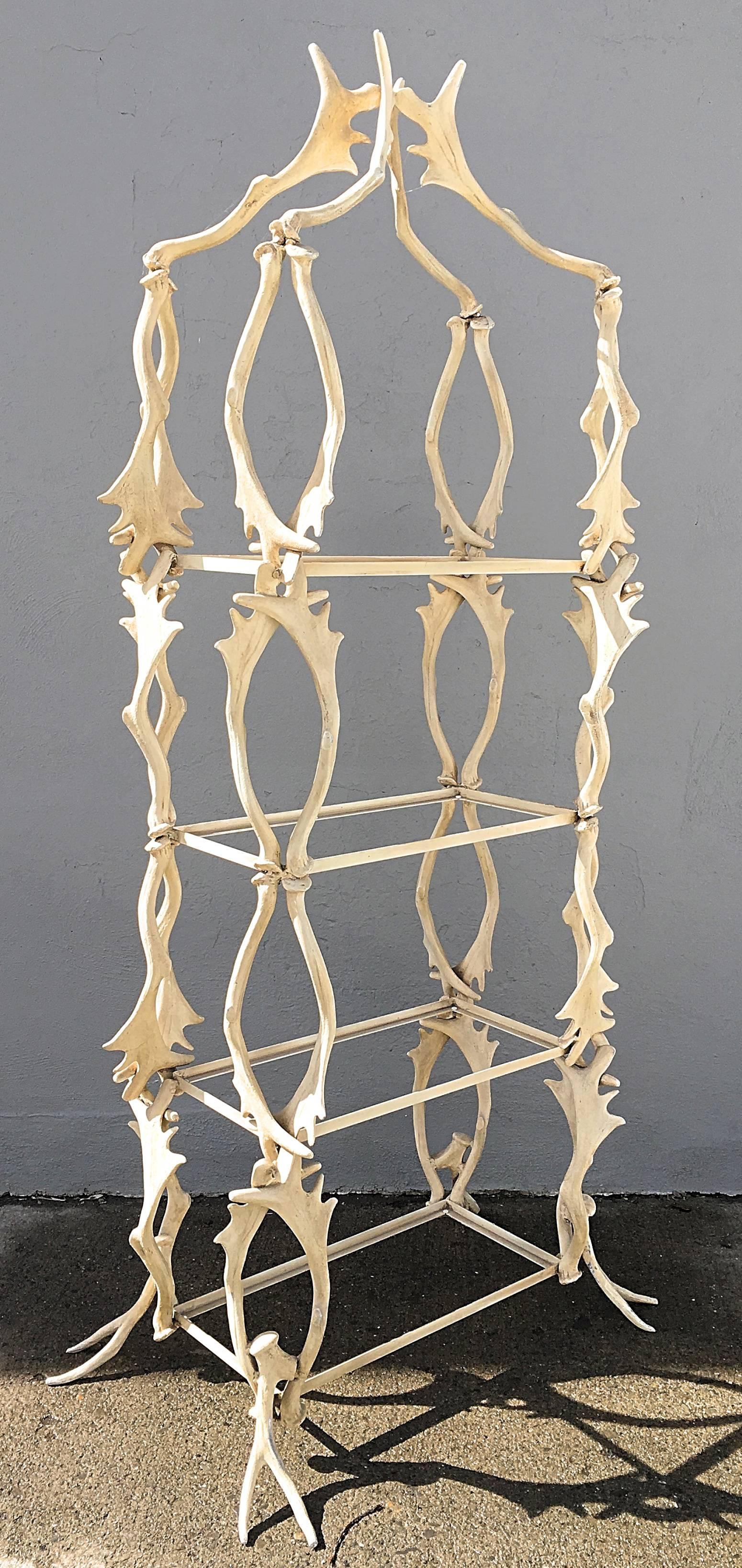 Late 20th Century Antler Shelf in Aluminum by Arthur Court For Sale