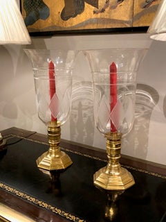 Pair of Régence Style Hurricane Candle Holders or Photophores