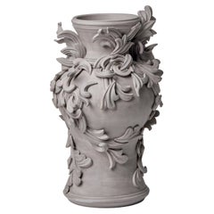 Vari Capitelli X, a Unique Ceramic Vase in Warm Grey by Jo Taylor