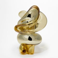 New Gold - Closer No 96, a gold handblown glass sculpture by Markus Emilsson