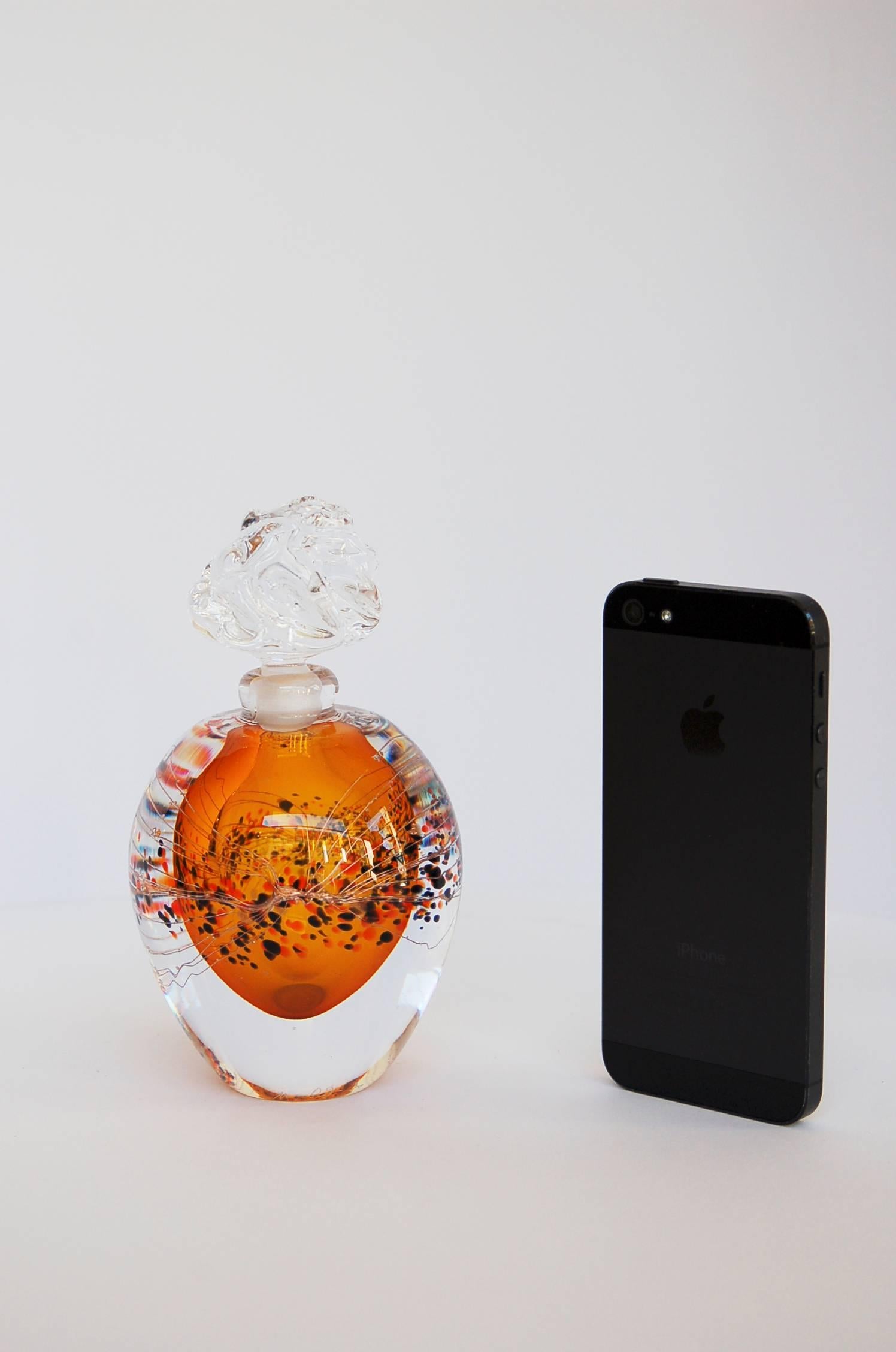 Contemporary Glass Perfume Bottle For Sale