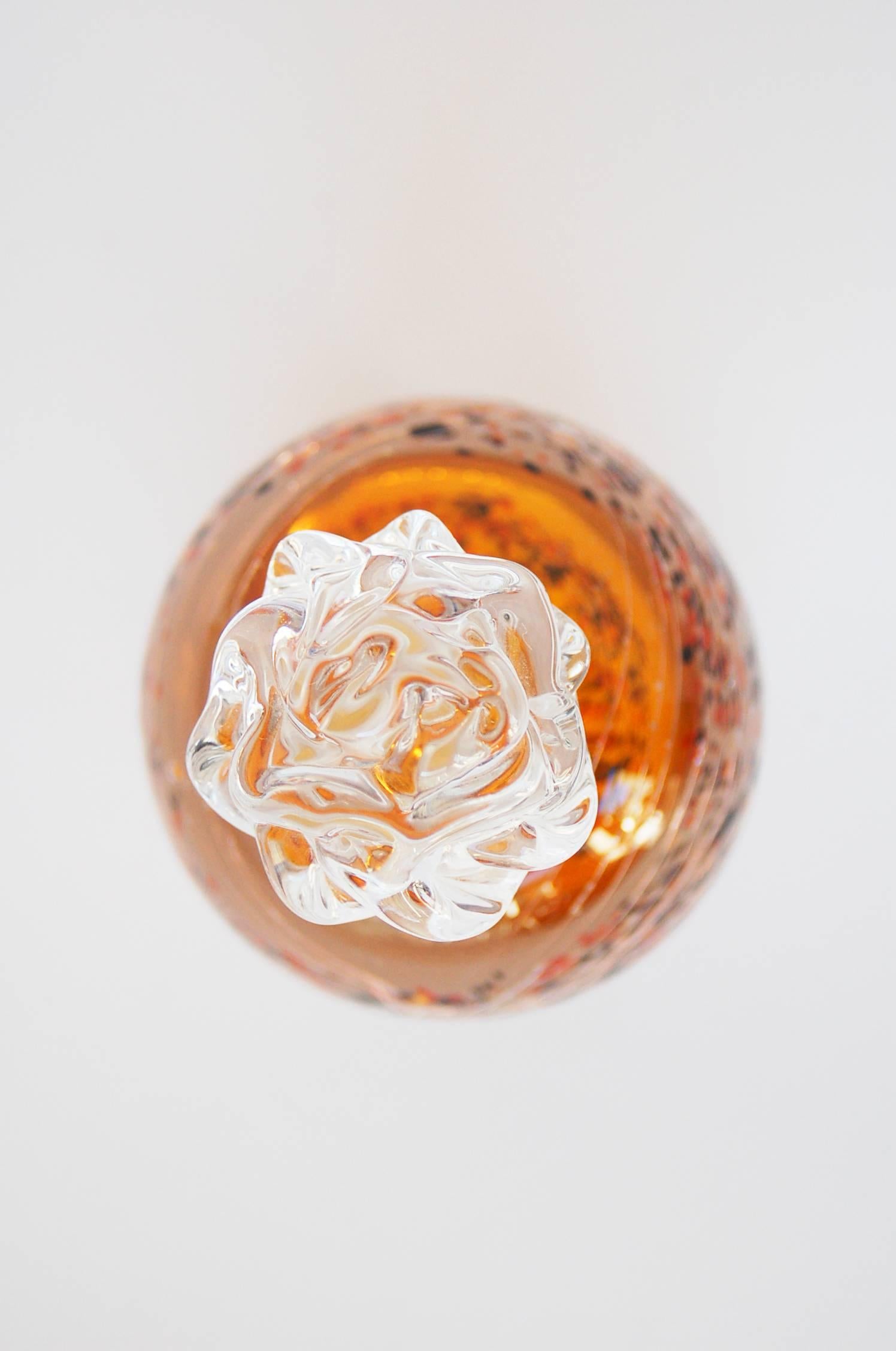 French Glass Perfume Bottle For Sale