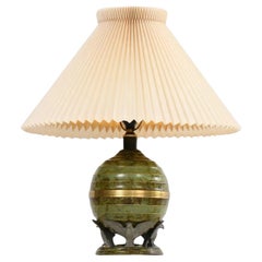 Swedish Art Deco Table Lamp in Patinated Bronze by (SvM), 1930's