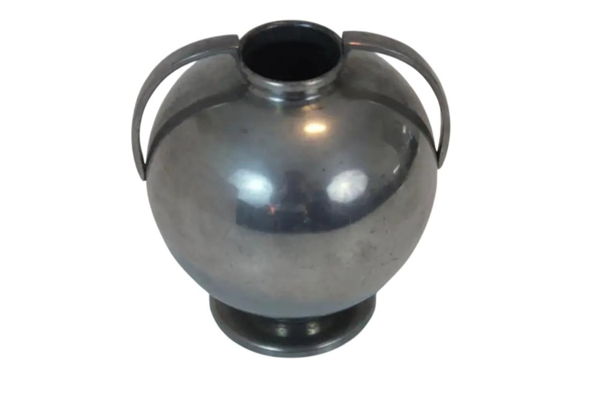 Svedese Vaso svedese in peltro - GAB Tenn - Art Deco, 1937 in vendita