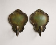 Pair of Swedish Art Deco Bronze Wall Sconces GAB (Guldsmedsaktiebolaget) 1930s