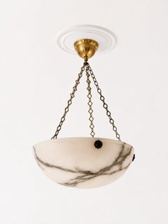 Schwedischer Art-déco-Kronleuchter aus Alabaster, 1930er Jahre