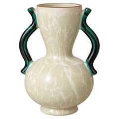Anna-Lisa Thomson für Upsala Ekeby: Glasierte Keramikvase, Schweden, 1930er Jahre
