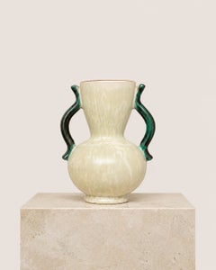 Jarrón de cerámica esmaltada de Anna-Lisa Thomson para Upsala Ekeby, Suecia, década de 1930