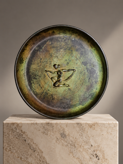 Scandinavian Art Deco Bronze Dish, Ystad Metall, Sweden, 1930s