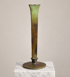 GAB Swedish Art Deco Bronze Vase, circa 1930, Original Patina