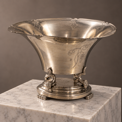 Swedish Art Deco GAB Pewter Centerpiece Bowl, 1934