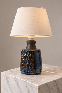 Lampe en céramique danoise « Mid-Century Modern » Søholm, conçue par Einar Johansen, années 1960